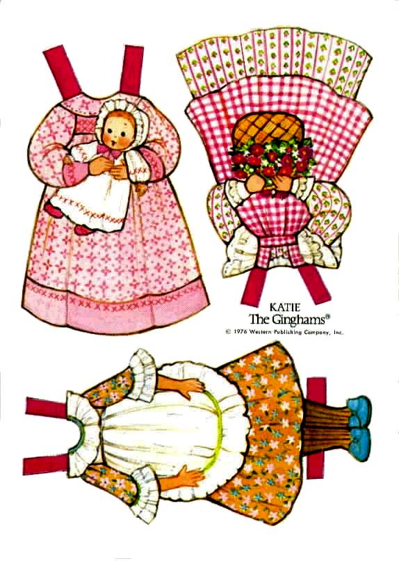 Poupées Papiers / Paper Dolls - Col. The ginghams